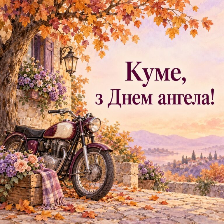 Куме, з Днем ангела! - листівка з привітанням з Днем ангела Михайла