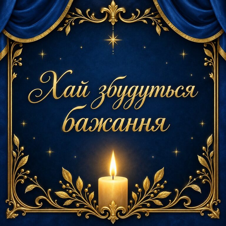 Хай збудуться бажання - листівка з привітанням з Днем святого Миколая