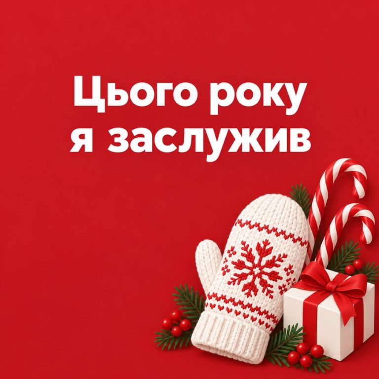 Цього року я заслужив - листівка з привітанням з Днем святого Миколая