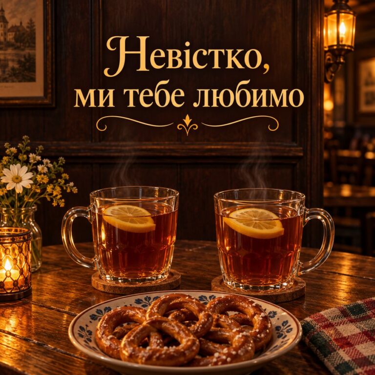 Невістко, ми тебе любимо - листівка з привітанням з Днем народження невістці