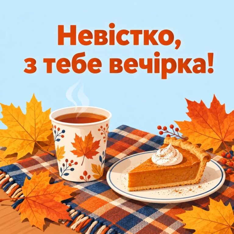Невістко, з тебе вечірка! - листівка з привітанням з Днем народження невістці
