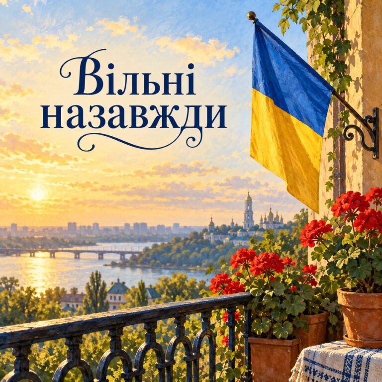 Вільні назавжди - листівка з привітанням з Днем Незалежності