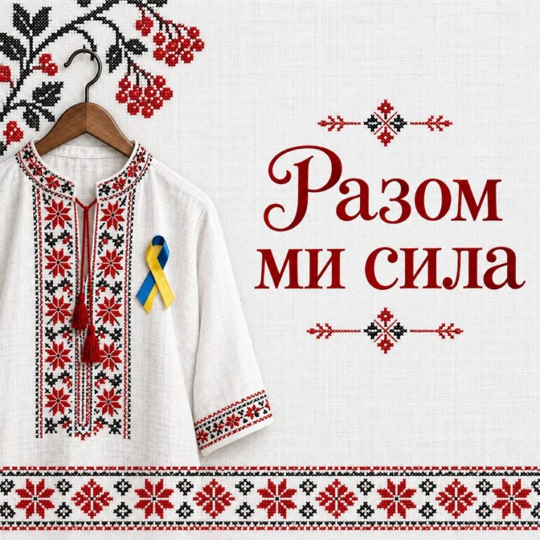 Разом ми сила - листівка з привітанням з Днем Незалежності