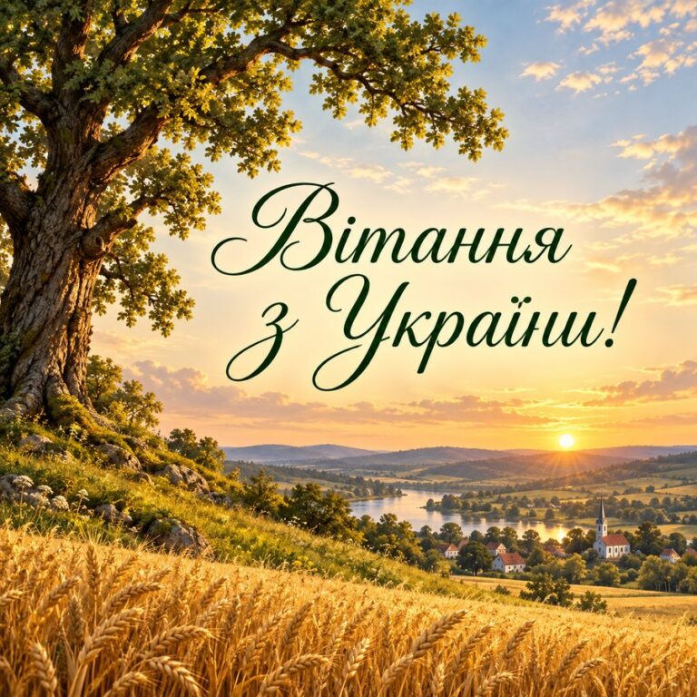 Вітання з України! - листівка з привітанням з Днем Незалежності