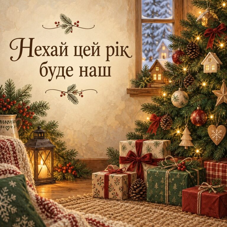 Нехай цей рік буде наш - листівка з привітанням з Новим роком