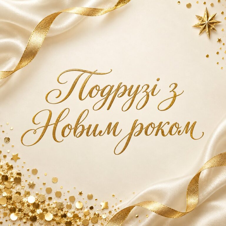 Подрузі з Новим роком - листівка з привітанням з Новим роком