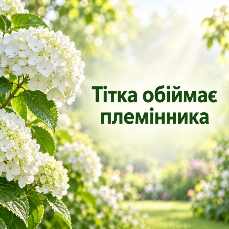 Тітка обіймає племінника - листівка з привітанням з Днем народження племіннику