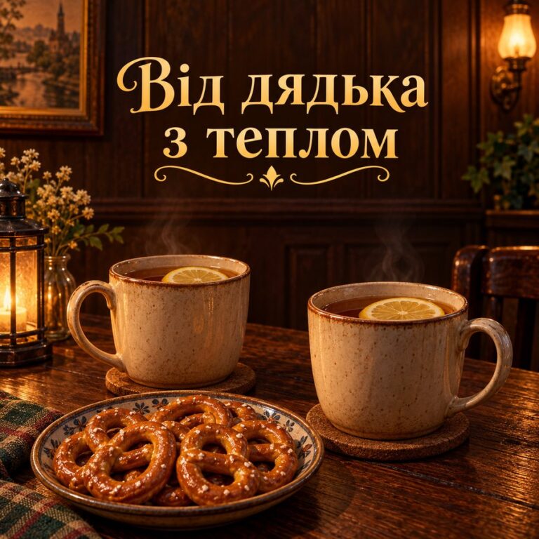 Від дядька з теплом - листівка з привітанням з Днем народження племіннику