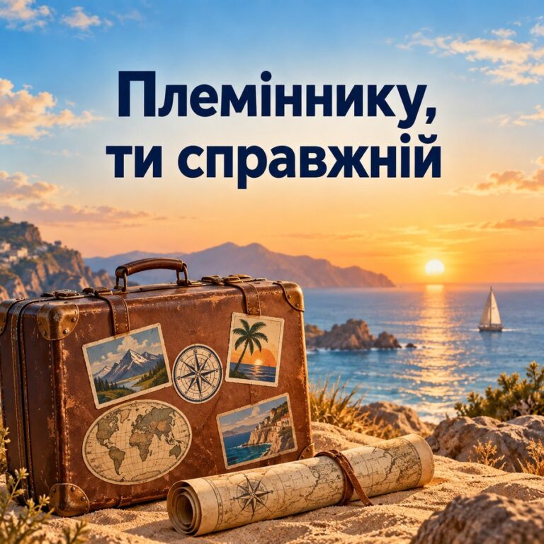 Племіннику, ти справжній - листівка з привітанням з Днем народження племіннику