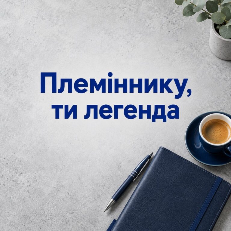 Племіннику, ти легенда - листівка з привітанням з Днем народження племіннику