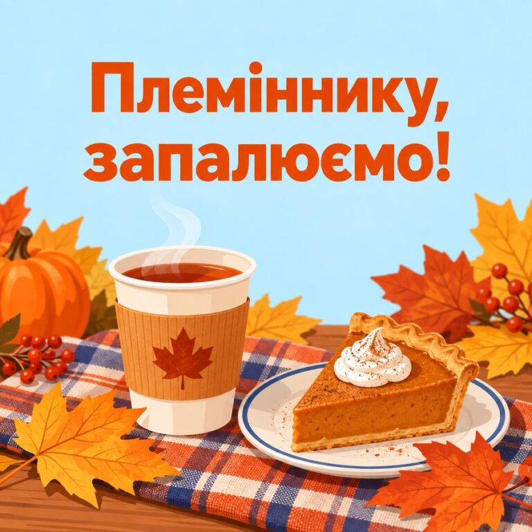 Племіннику, запалюємо! - листівка з привітанням з Днем народження племіннику