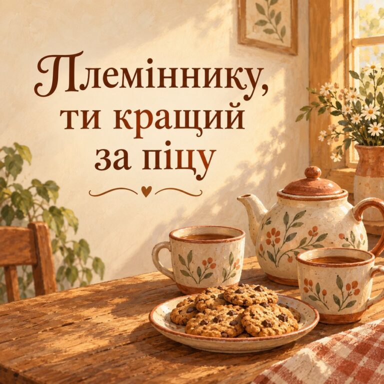 Племіннику, ти кращий за піцу - листівка з привітанням з Днем народження племіннику