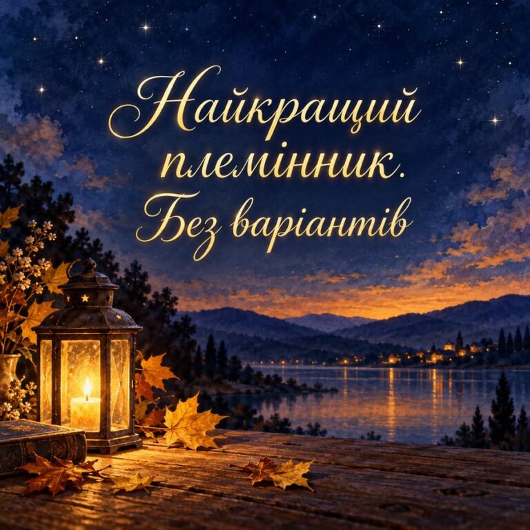 Найкращий племінник. Без варіантів - листівка з привітанням з Днем народження племіннику