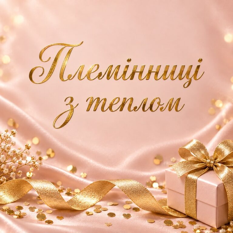 Племінниці з теплом - листівка з привітанням з Днем народження племінниці