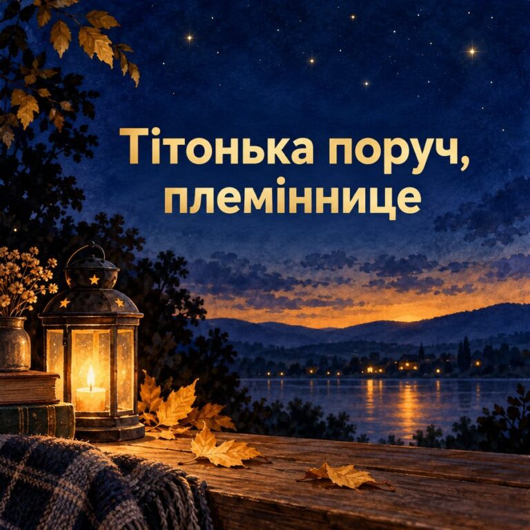 Тітонька поруч, племіннице - листівка з привітанням з Днем народження племінниці
