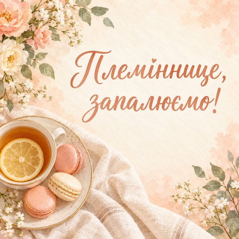 Племіннице, запалюємо! - листівка з привітанням з Днем народження племінниці