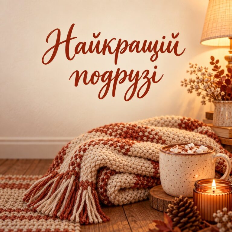 Найкращій подрузі - листівка з привітанням з Днем народження подрузі