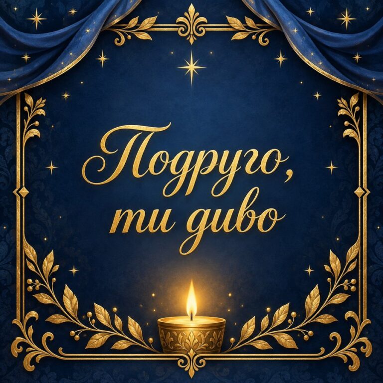 Подруго, ти диво - листівка з привітанням з Днем народження подрузі