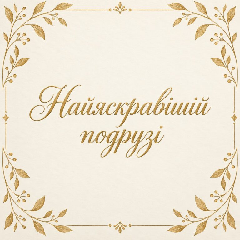 Найяскравішій подрузі - листівка з привітанням з Днем народження подрузі