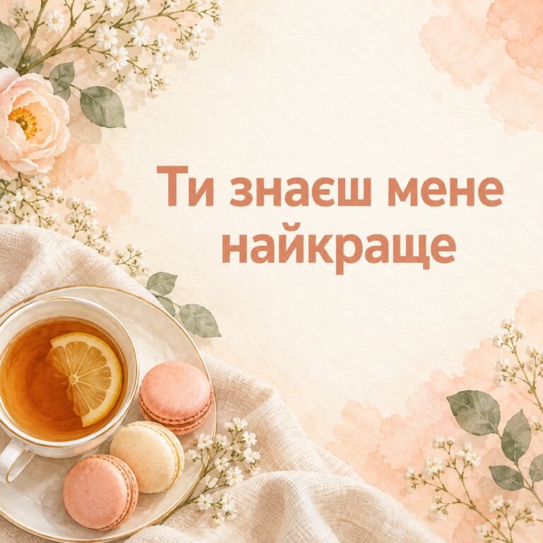 Ти знаєш мене найкраще - листівка з привітанням з Днем народження подрузі