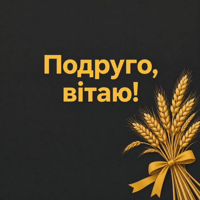 Подруго, вітаю! - листівка з привітанням з Днем народження подрузі