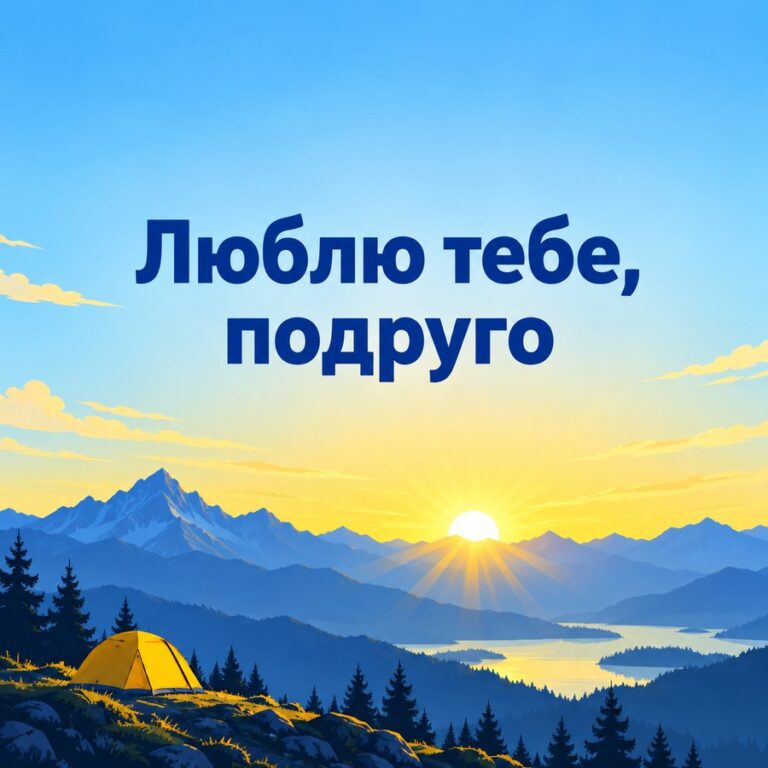 Люблю тебе, подруго - листівка з привітанням з Днем народження подрузі