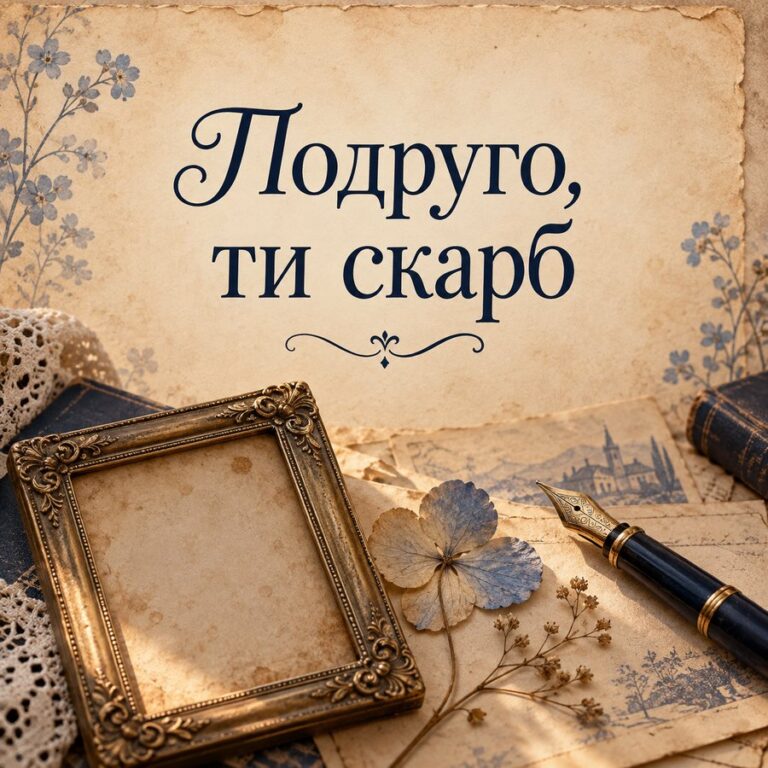Подруго, ти скарб - листівка з привітанням з Днем народження подрузі