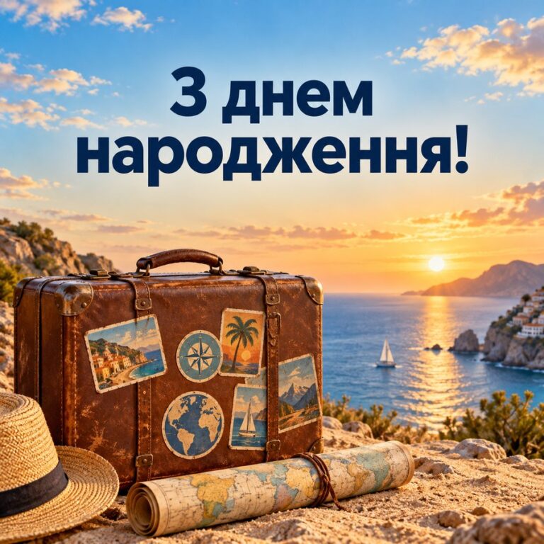 З днем народження! - листівка з привітанням з Днем народження подрузі