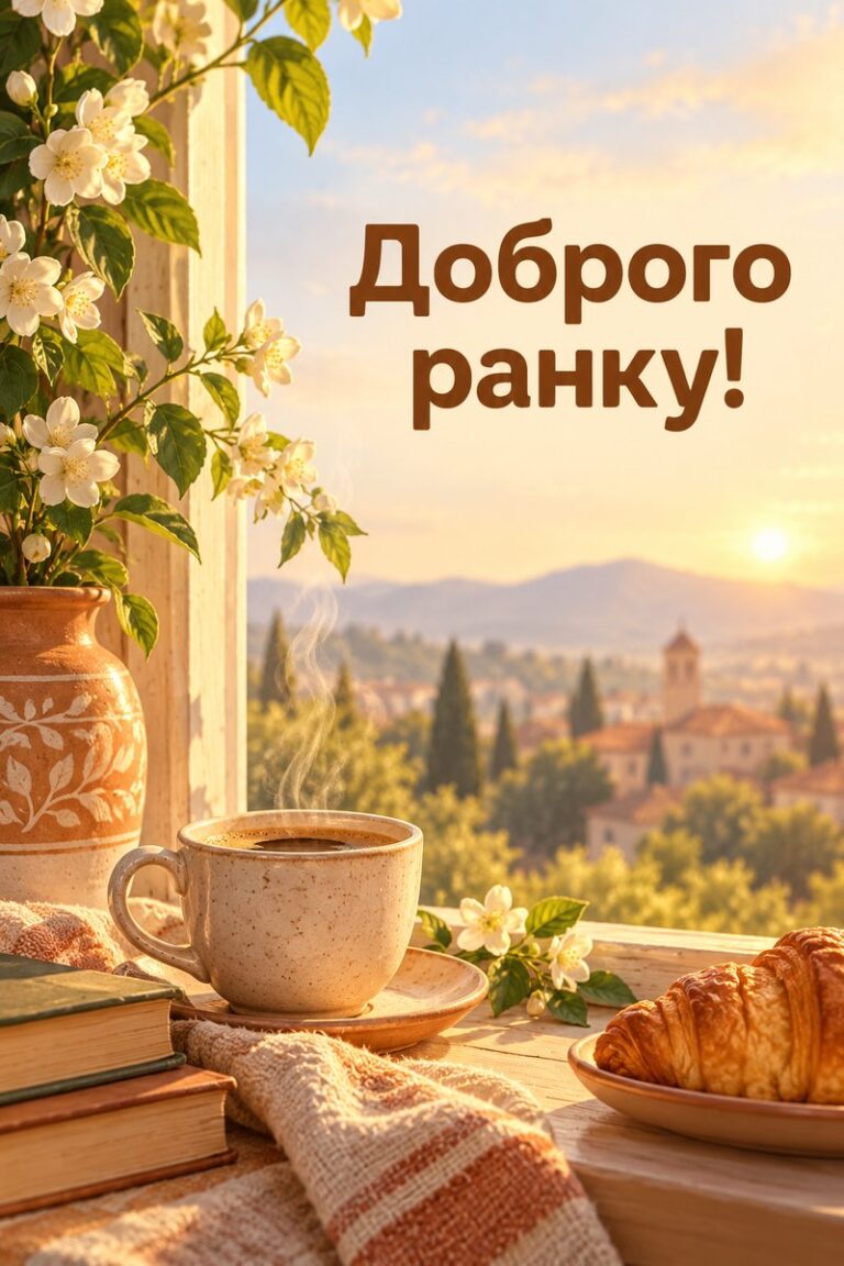 Доброго ранку! - листівка з привітанням з добрим ранком