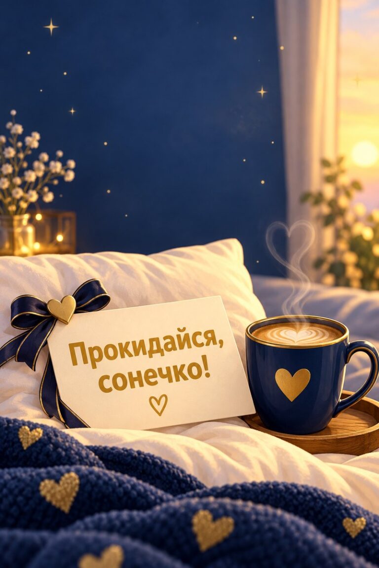 Прокидайся, сонечко! - листівка з привітанням з добрим ранком