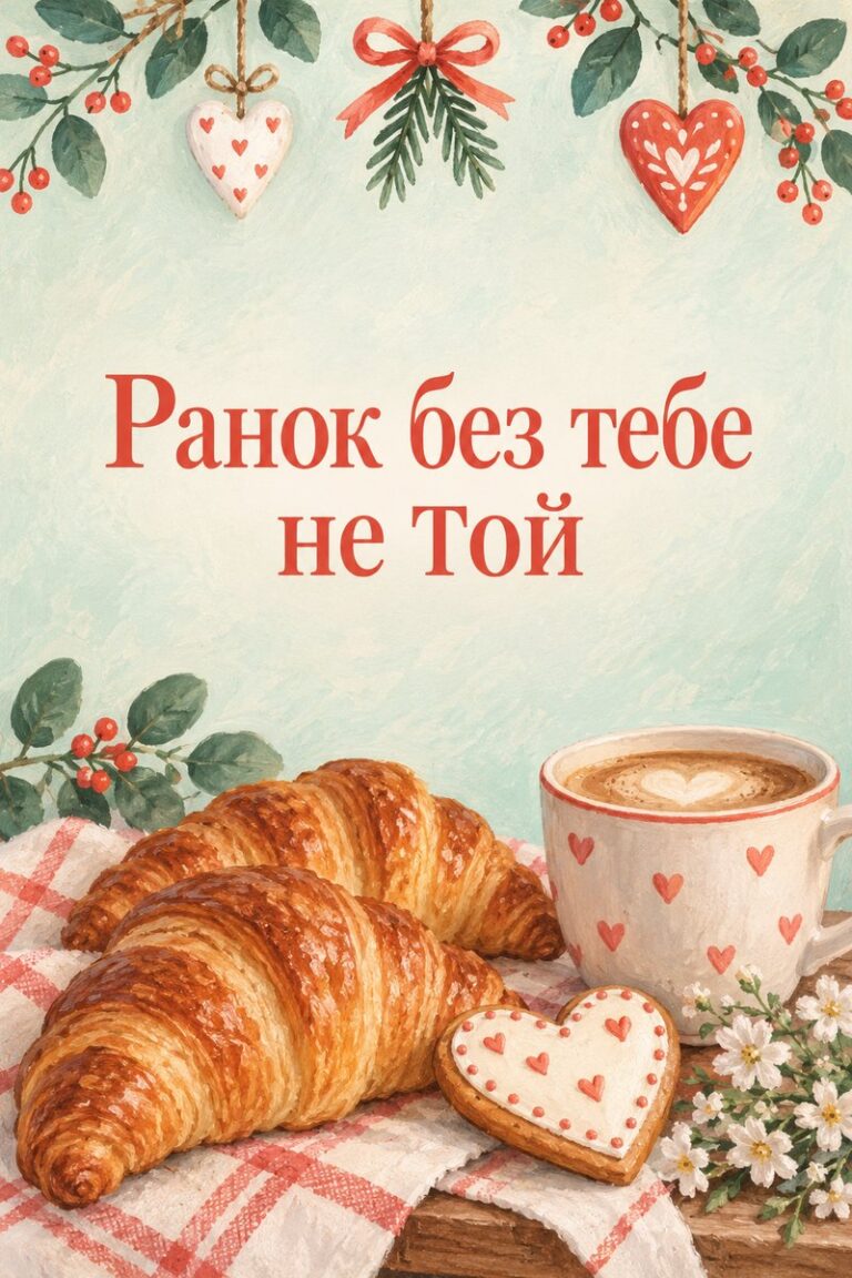 Ранок без тебе не той - листівка з привітанням з добрим ранком