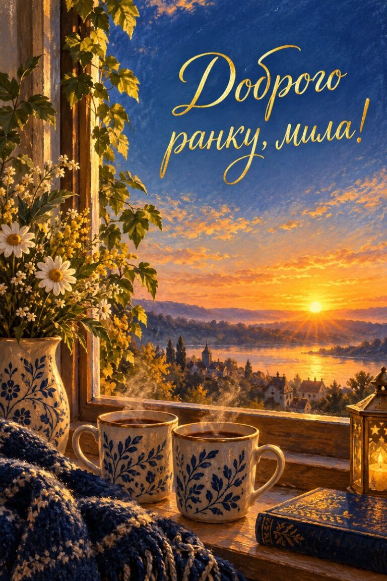 Доброго ранку, мила! - листівка з привітанням з добрим ранком