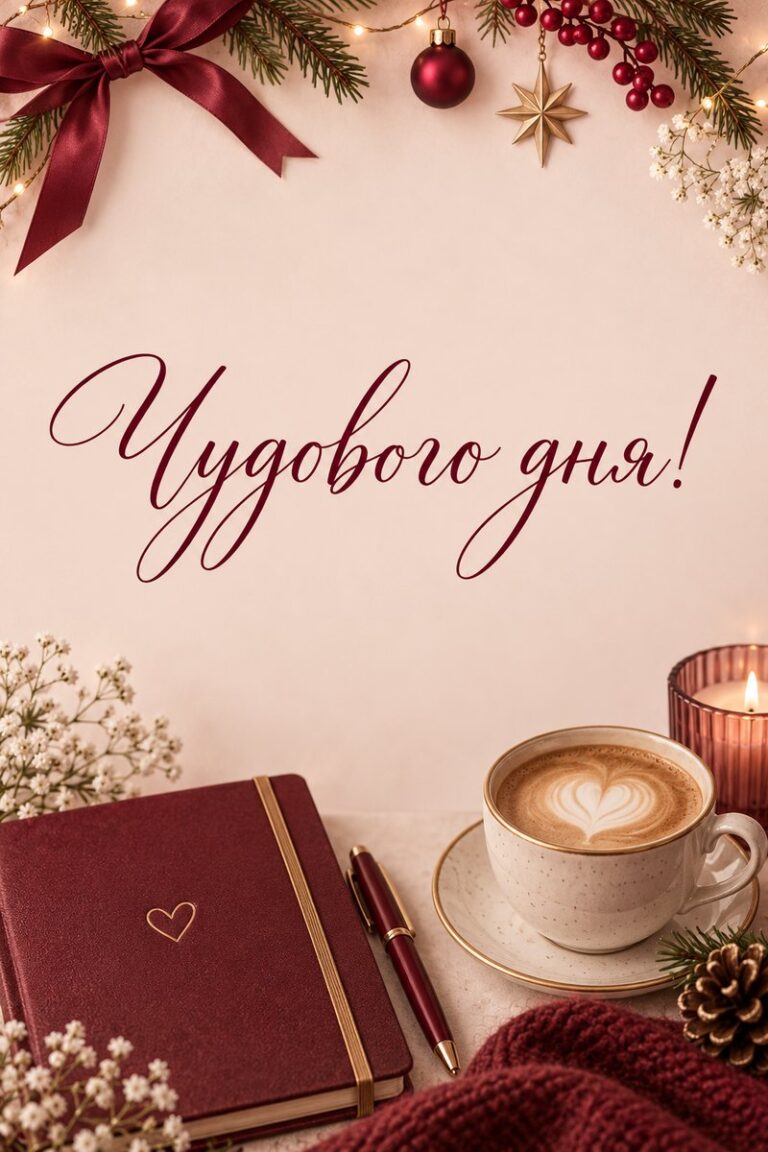 Чудового дня! - листівка з привітанням з добрим ранком
