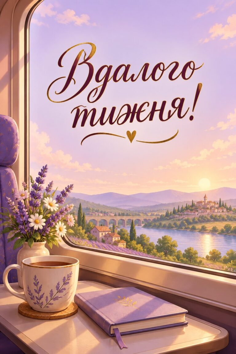 Вдалого тижня! - листівка з привітанням з добрим ранком