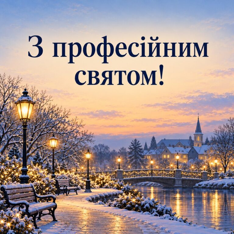 З професійним святом! - листівка з привітанням з Днем місцевого самоврядування