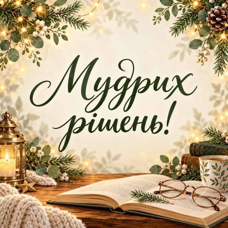 Мудрих рішень! - листівка з привітанням з Днем місцевого самоврядування