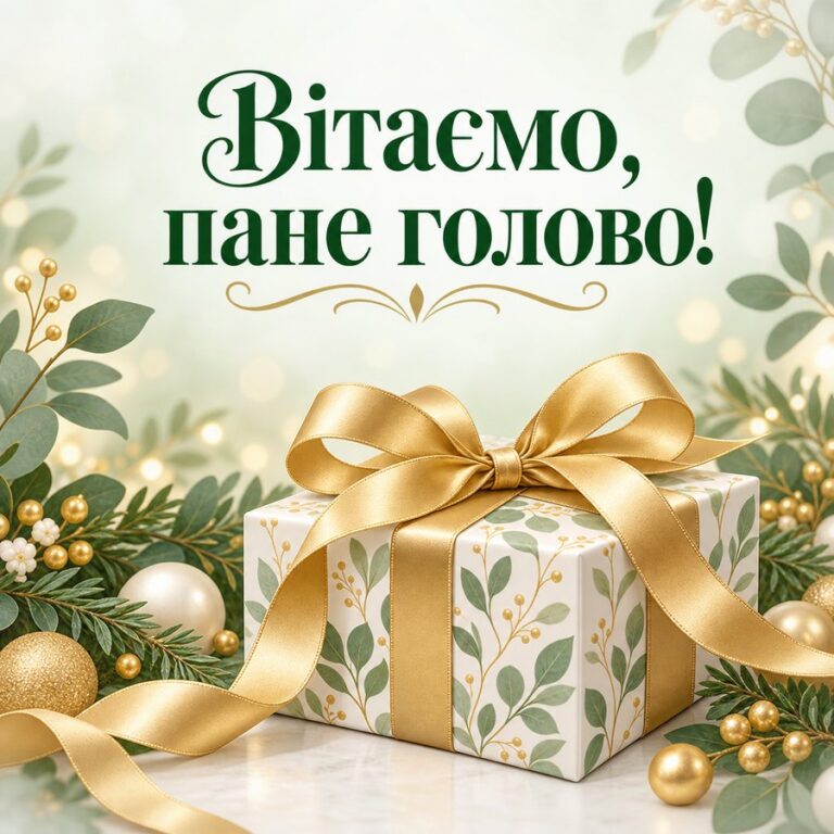 Вітаємо, пане голово! - листівка з привітанням з Днем місцевого самоврядування