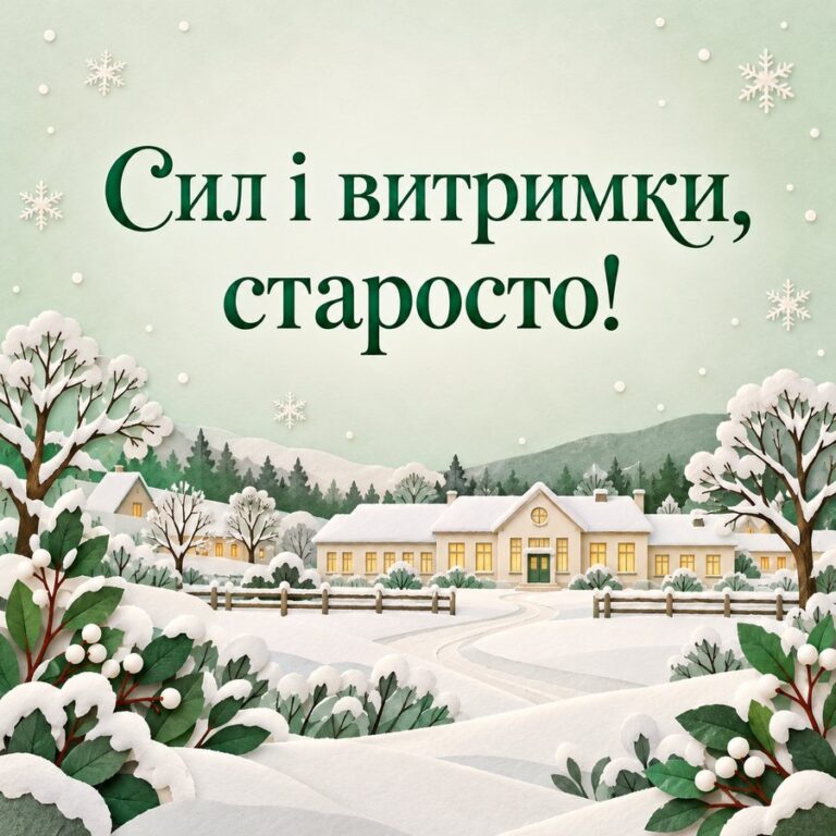Сил і витримки, старосто! - листівка з привітанням з Днем місцевого самоврядування
