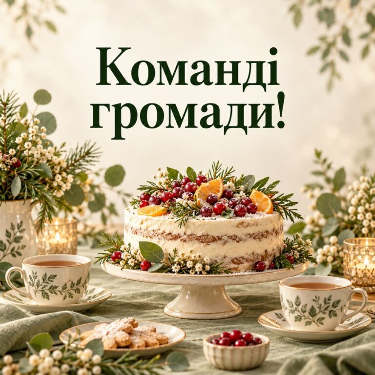 Команді громади! - листівка з привітанням з Днем місцевого самоврядування