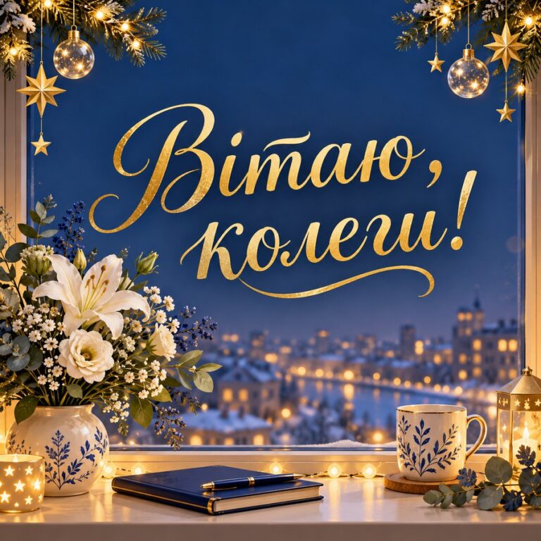 Вітаю, колеги! - листівка з привітанням з Днем місцевого самоврядування