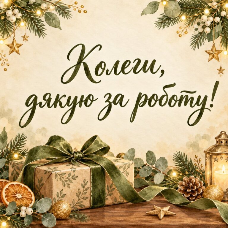Колеги, дякую за роботу! - листівка з привітанням з Днем місцевого самоврядування