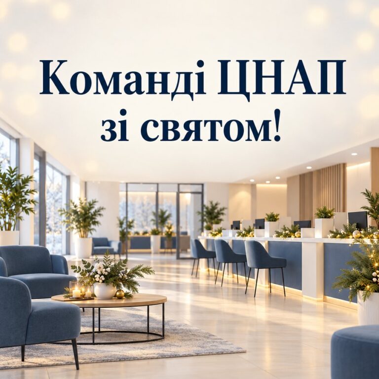 Команді ЦНАП зі святом! - листівка з привітанням з Днем місцевого самоврядування