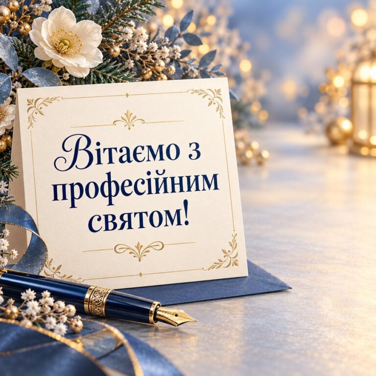 Вітаємо з професійним святом! - листівка з привітанням з Днем місцевого самоврядування