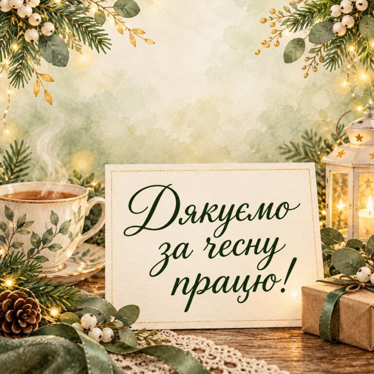 Дякуємо за чесну працю! - листівка з привітанням з Днем місцевого самоврядування
