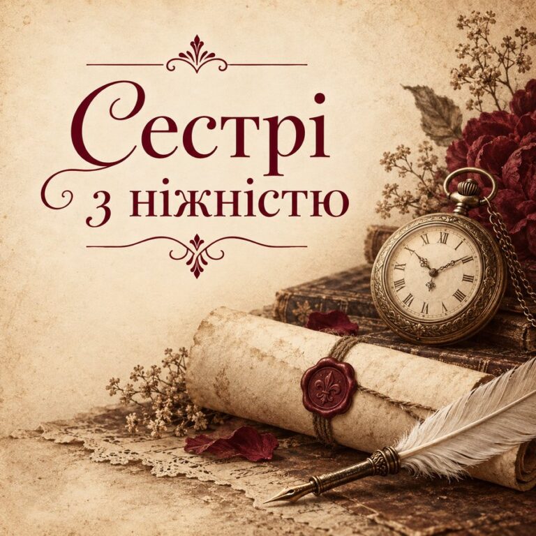 Сестрі з ніжністю - листівка з привітанням з Днем народження сестрі