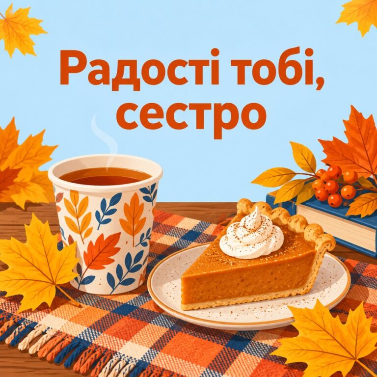 Радості тобі, сестро - листівка з привітанням з Днем народження сестрі