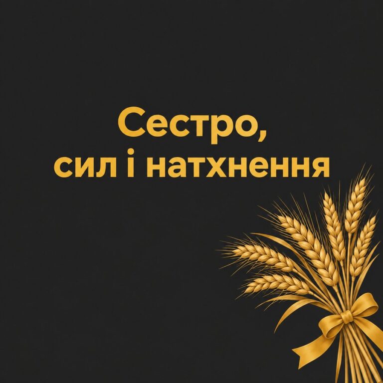 Сестро, сил і натхнення - листівка з привітанням з Днем народження сестрі