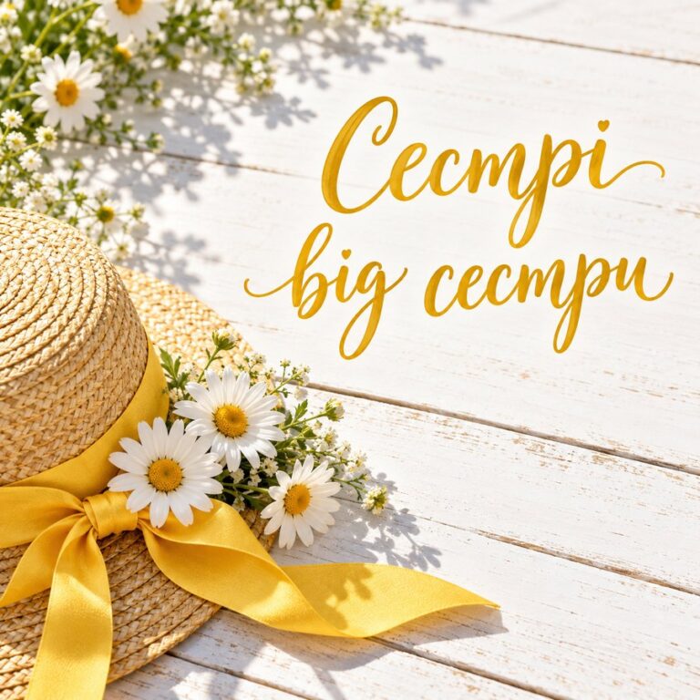 Сестрі від сестри - листівка з привітанням з Днем народження сестрі