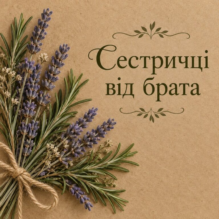 Сестричці від брата - листівка з привітанням з Днем народження сестрі