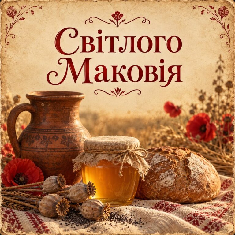 Світлого Маковія - листівка з привітанням з Медовим Спасом